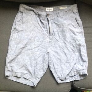 Goodfellow & Co Blue Gray Men’s Linen Shorts Size 30 9” Inseam